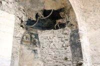 erhaltenen Wandmalereien der alten Kirche St.Saveur