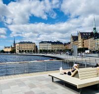 Göta-Kanal Stockholm -  Neugestaltung Uferpromenade am Riddarholmen