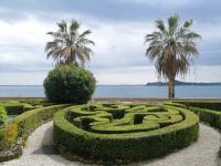 Blick aus dem Garten Richtung Gardasee, Isola del Garda