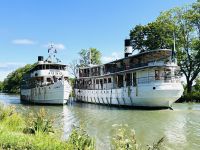 Göta Kanal Kreuzfahrt - Begegnung mit MS Juno