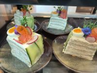 Schweden. Lecker Shrimp-Sandwich