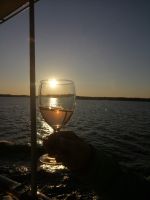 erster Sonnenuntergang auf MS Diana