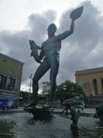 Poseidon Springbrunnen in Göteborg