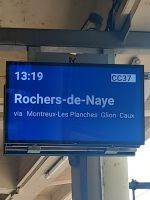 Fahrt zum Rocher de Naye