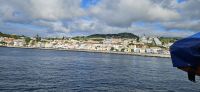 Fähre von Pico nach Faial - Horta in Sicht