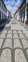 Praia da Vitoria, Fussgänger Strasse