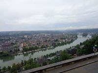 Aussicht auf die Maas von der Zitadelle, Namur, Belgien