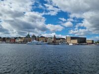 Blick von Skeppsholmen zum Königlichen Schloss
