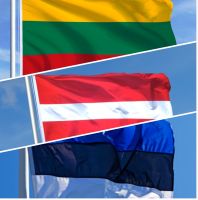 Die Flaggen im Baltikum