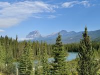 3. Tag – Banff bis Kamloops – Unterwegs auf dem Transcanada Highway durch das Bow Valley – Blick zum Castle Mountain