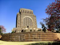 Das Vortrekker Monument wurde nach dem Vorbild des Leipziger Völkerschlachtdenkmals errichtet