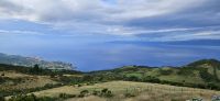 Blick von Pico zur Nachbarinsel Sao Jorge