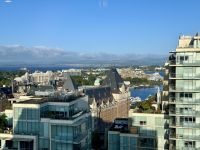 12. Tag – Victoria bis Vancouver – Aussicht beim Frühstück in Victoria