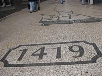 Pflaster in der Fußgängerzone in Funchal