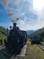 Fahrt mit der Furka-Dampfbahn von Realp nach Oberwald (Station 