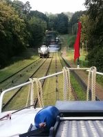 Das Schiff fährt runter