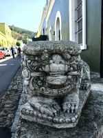 Szenerie wie aus Malaysia in Kapstadt, Löwe im Bo-Kaap