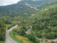 Fahrt mit dem Gotthard Panorama Express von Flüelen nach Bellinzona... 