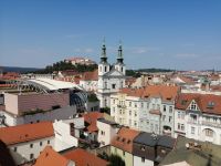 Blick auf die Festung Spielberg vom Alten Rathaus, Brünn