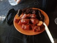 Adega A Buraca - Chorico und Blutwurst wurden serviert - Santo António - Pico, Azoren