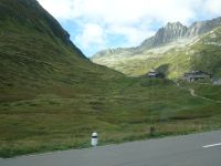 Blick zum Oberalppass mit Leuchtturm...