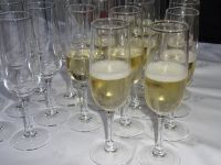 Hurtigruten: Begrüßungssekt der Eberhardt-Gruppe auf Deck 7