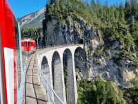 Fahrt mit dem Glacier-Express... - Landwasserviadukt