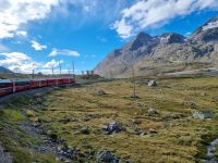 Fahrt mit dem Bernina-Express...