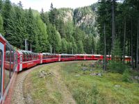 Fahrt mit dem Bernina-Express...