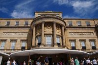 Der Buckingham Palace von der Gartenseite aus gesehen