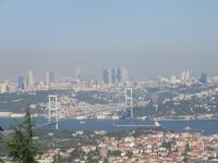 Blick auf die Stand von Çamlica Hügel - Istanbul, Türkei