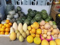 Fotostopp auf einem Basar bei Almaty