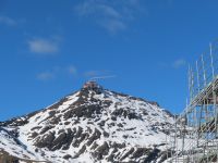 442 Ausflug auf das Schildhorn - Blick zum Gipfel von der Station Birg