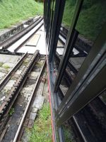 Detail der Schiebeweiche