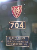 ...Typschild der Dampflok...