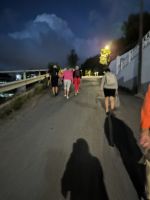 Zurück von den Inseln am Abend - und nun noch den Berg hinauf