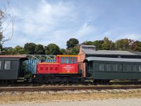 112. Touristische Zugfahrt in Portland, Maine, USA