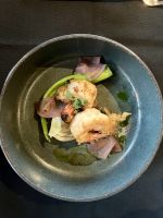 Shrimps im feinen Restaurant 