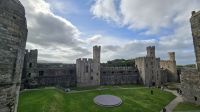 Caernarfon Castle - Blick von den Zinnen