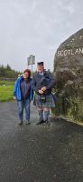 Abschied an Carter Bar von Schottland mit Alan