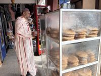 Mohamed kauf Brot für das Picknick