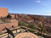 Boumalne Dades im Zentral Tamazigh vn de Hotel Terrasse aus