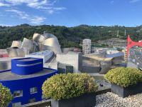 Nordspanien, Bilbao, Blick vom Rooftop auf das Guggenheim Museum