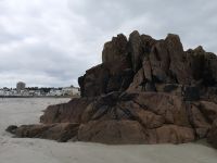 wie Mondlandschaft..... der Strand vor unserem Hotel 