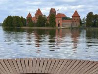 Blick auf die Wasserburg in Trakai 