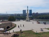 2024 Donaukreuzfahrt: Belgrad - Festung, Blick auf die Save-Mündung