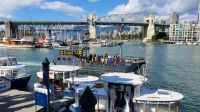 Blick von Granville Island auf Vancouver