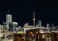 Skyline von Toronto am frühen Morgen