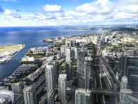 Blick auf Toronto vom CN Tower aus