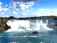 Die amerikanische Seite der Niagarafälle 